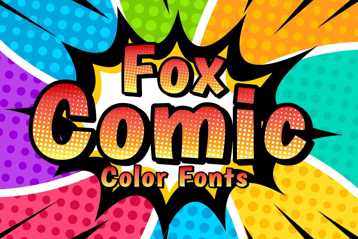 Przykład czcionki Fox Comic