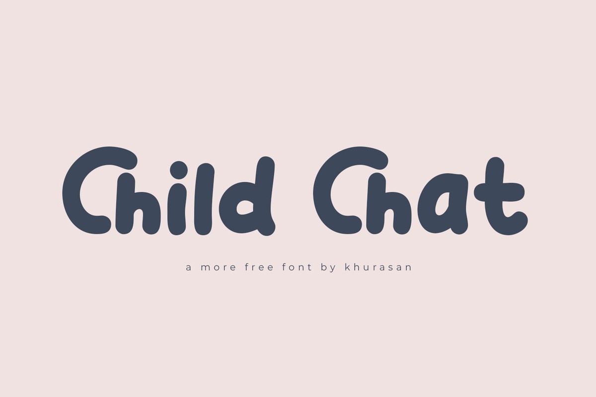 Przykład czcionki Child Chat