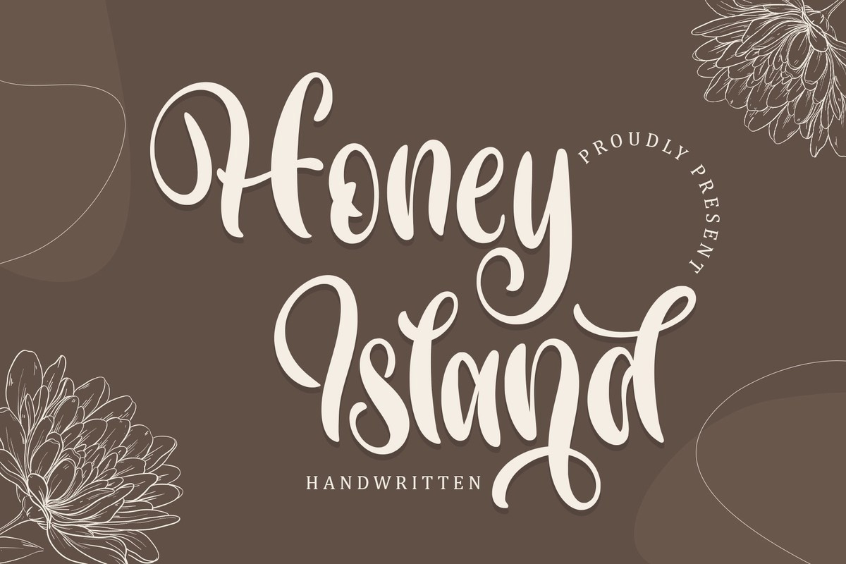 Przykład czcionki Honey Island