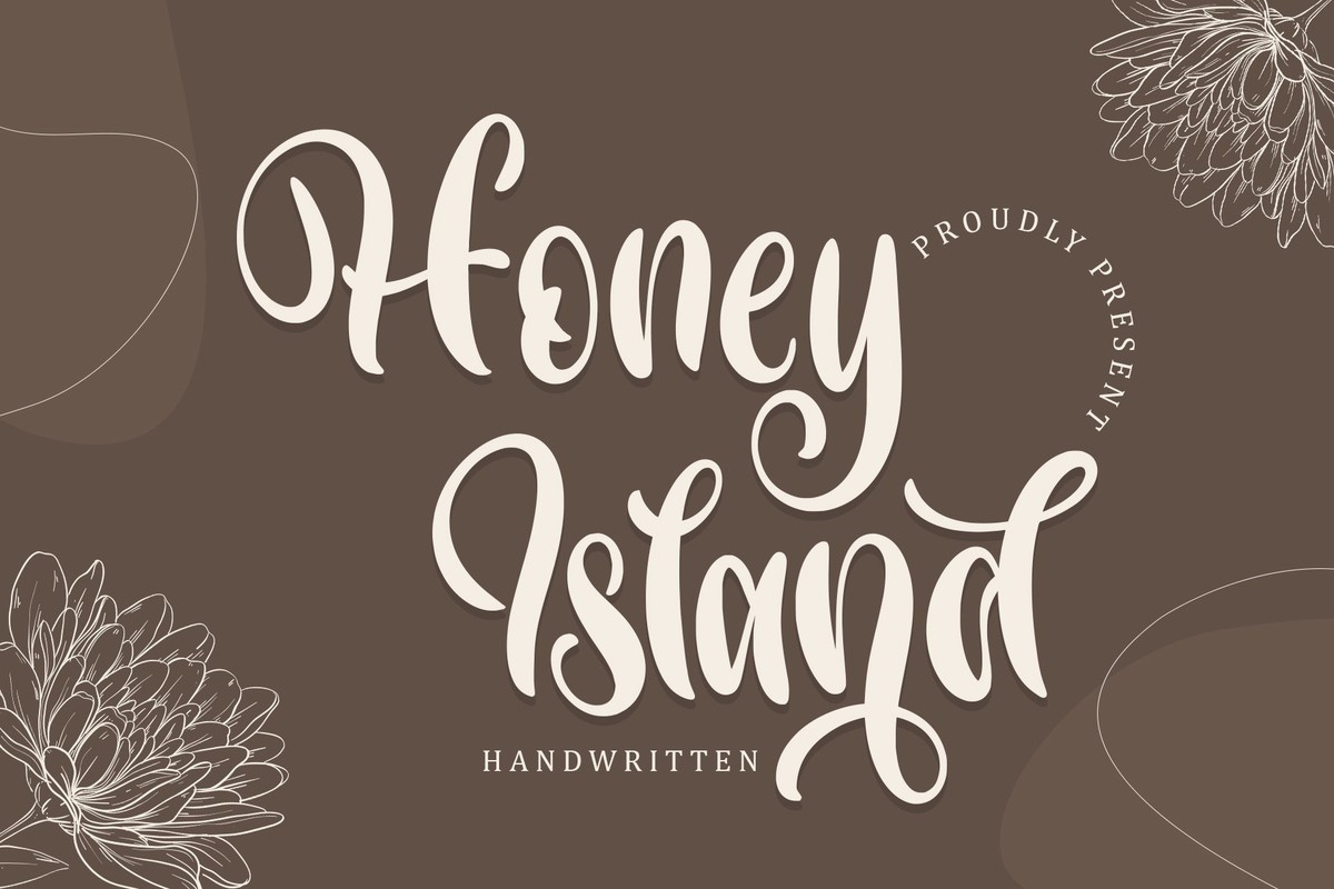 Przykład czcionki Honey Island Italic