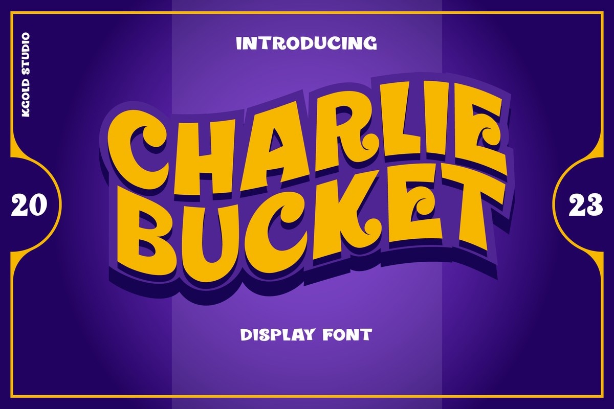 Przykład czcionki Charlie Bucket
