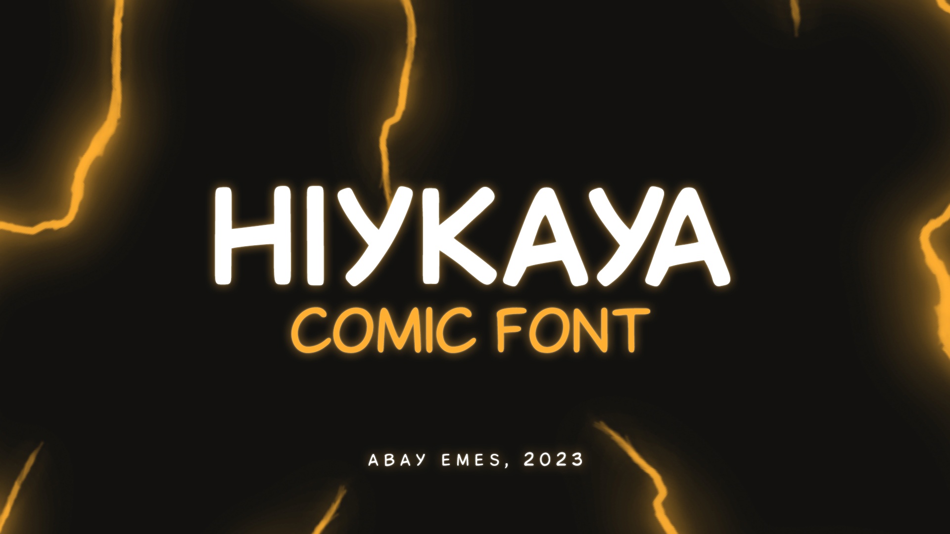 Przykład czcionki Hiykaya