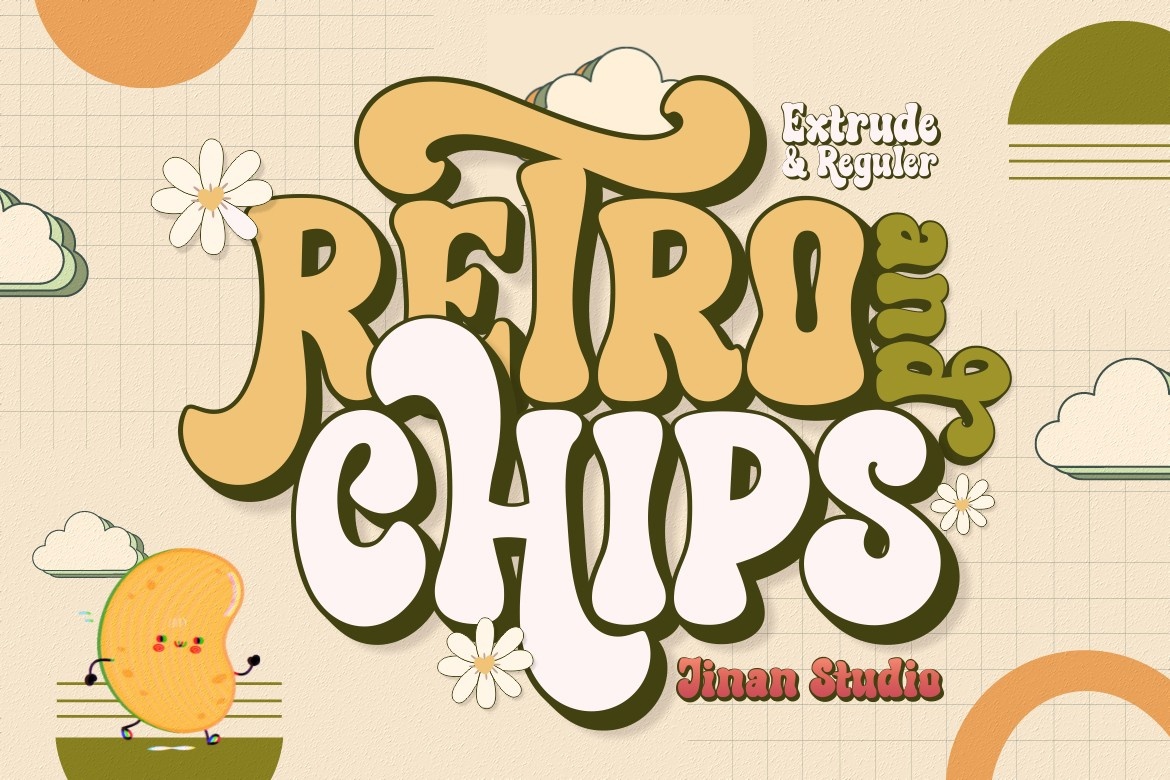 Przykład czcionki Retro and Chips