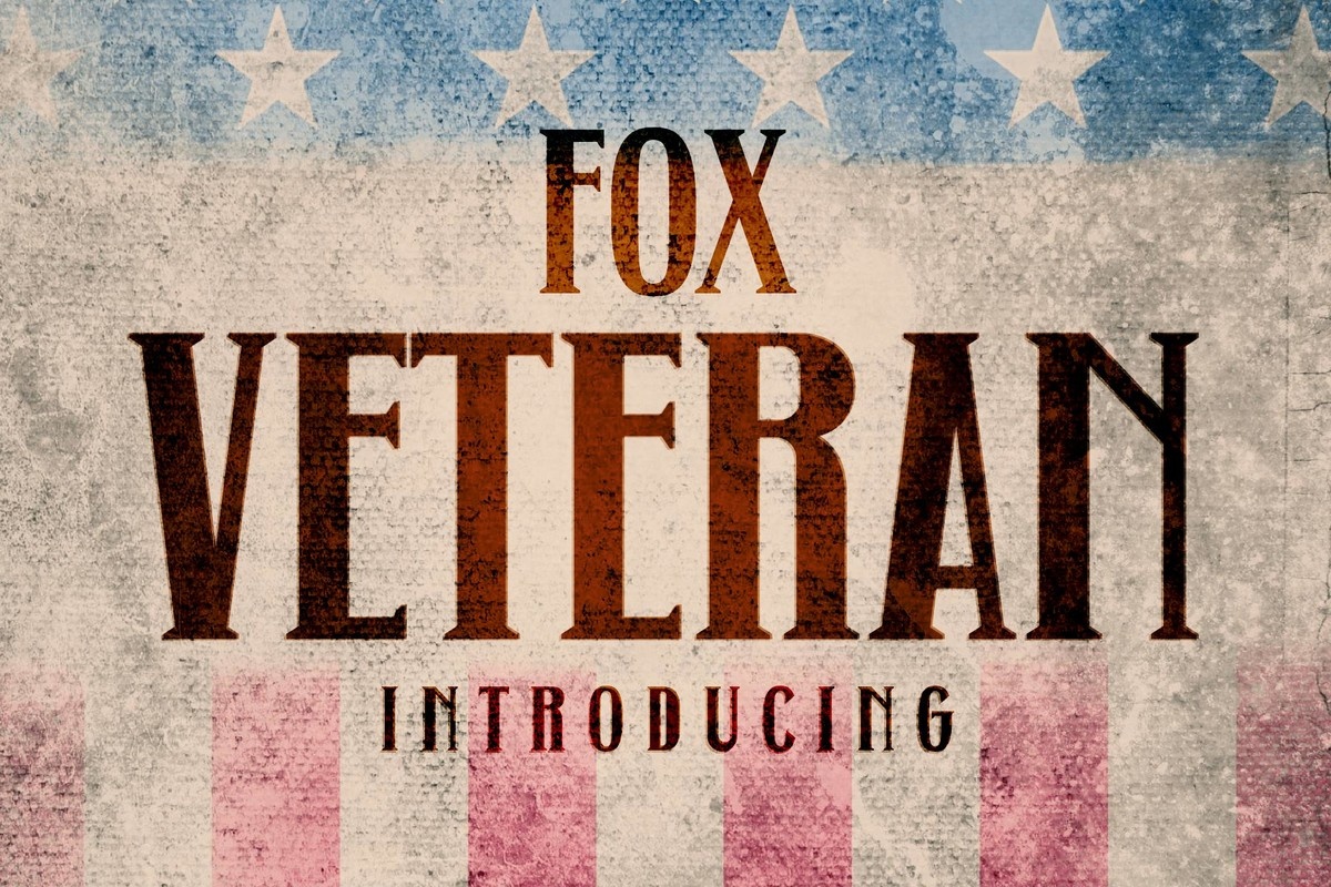 Przykład czcionki Fox Veteran