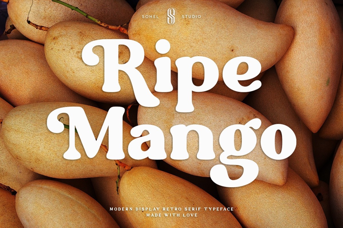 Przykład czcionki Ripe Mango