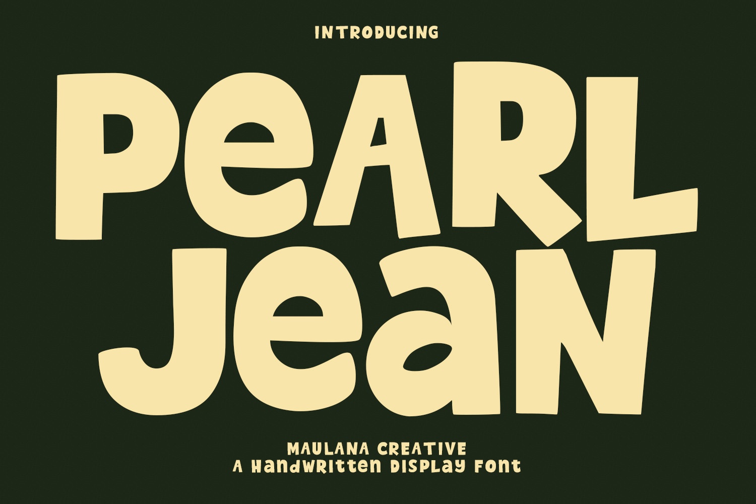 Przykład czcionki Pearl Jean