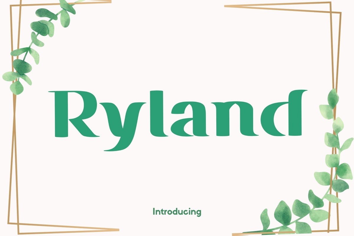 Przykład czcionki Ryland