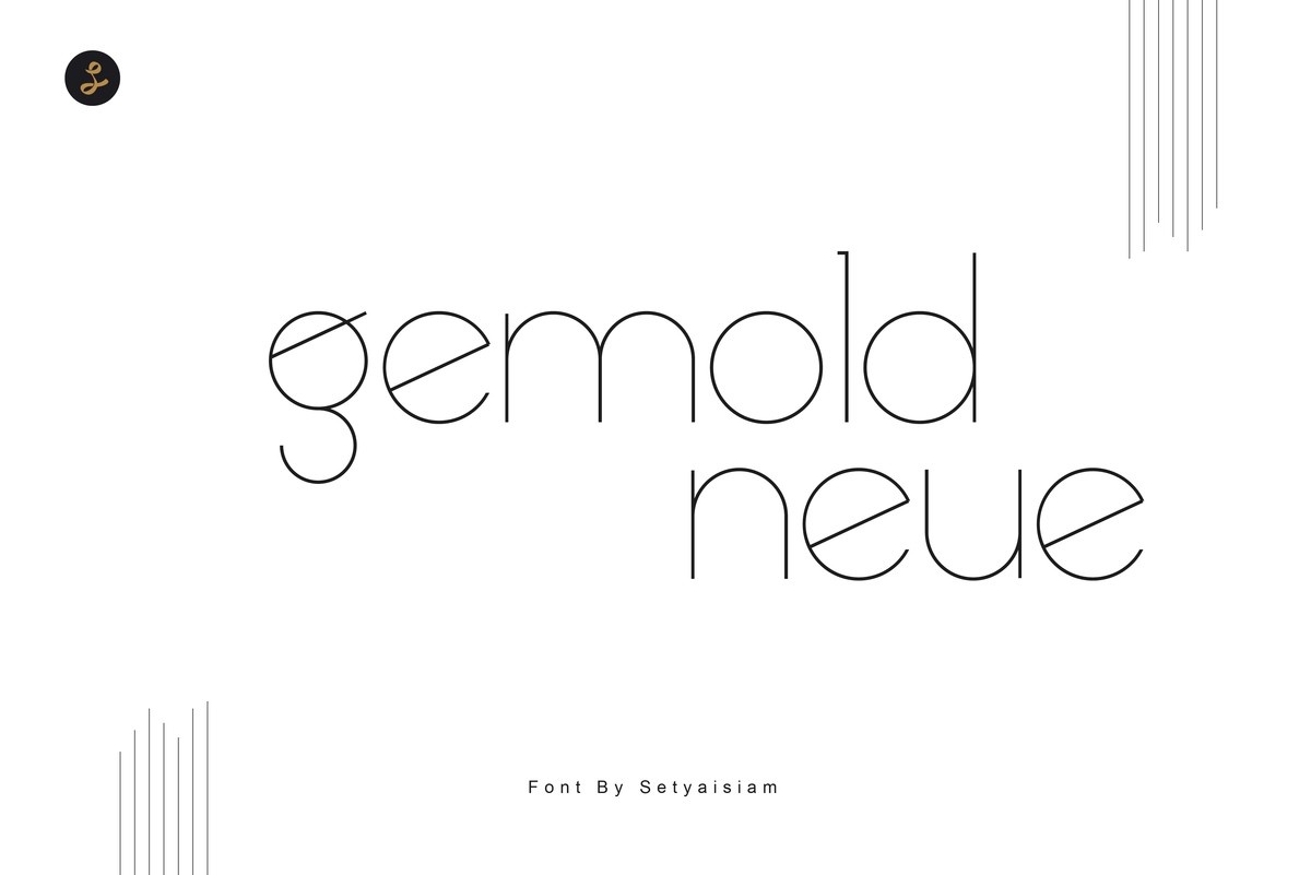 Przykład czcionki Gemold Neue