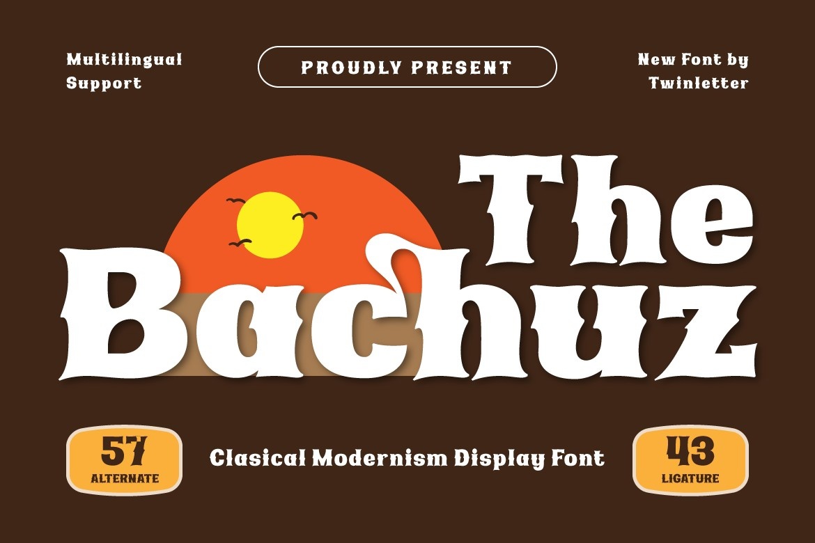 Przykład czcionki The Bachuz