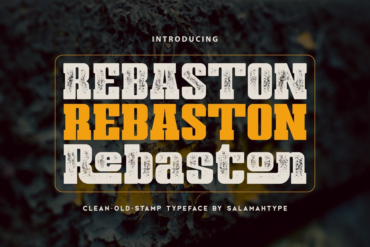 Przykład czcionki Rebaston