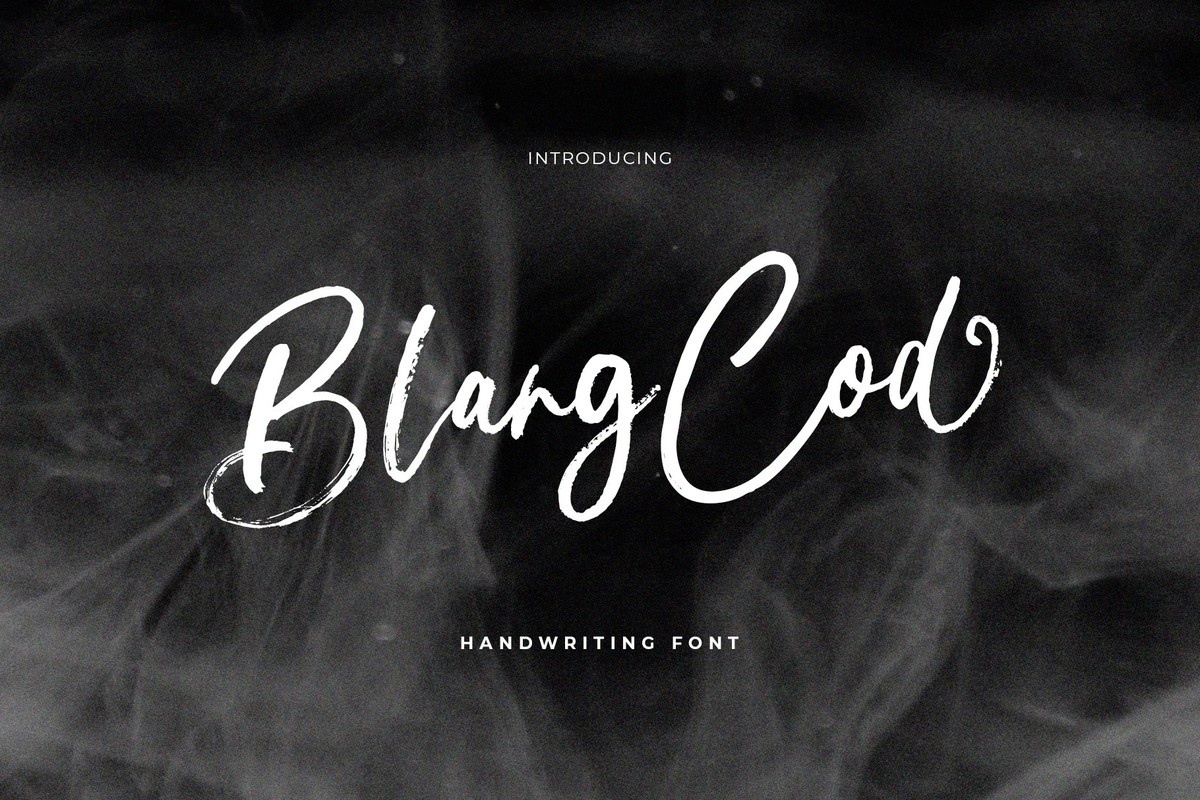Przykład czcionki Blang Cod