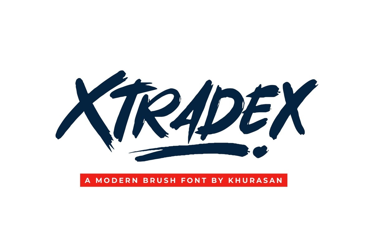 Przykład czcionki Xtradex Regular