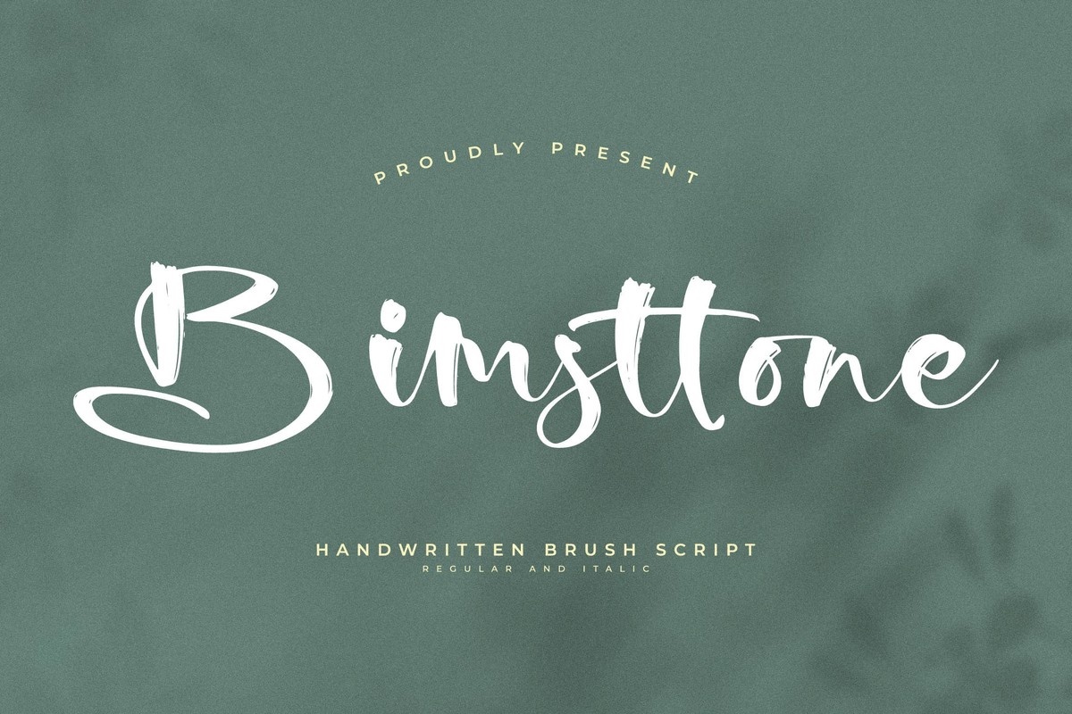 Przykład czcionki Bimsttone