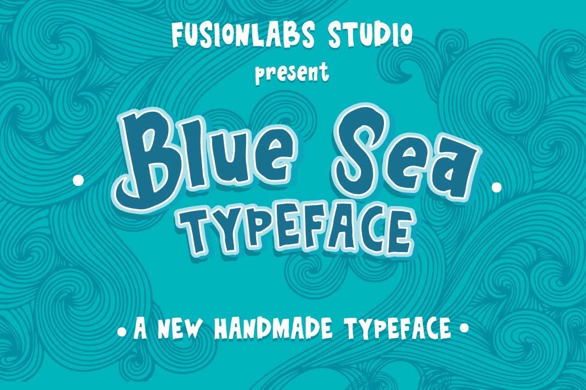 Przykład czcionki Blue Sea Typeface Regular