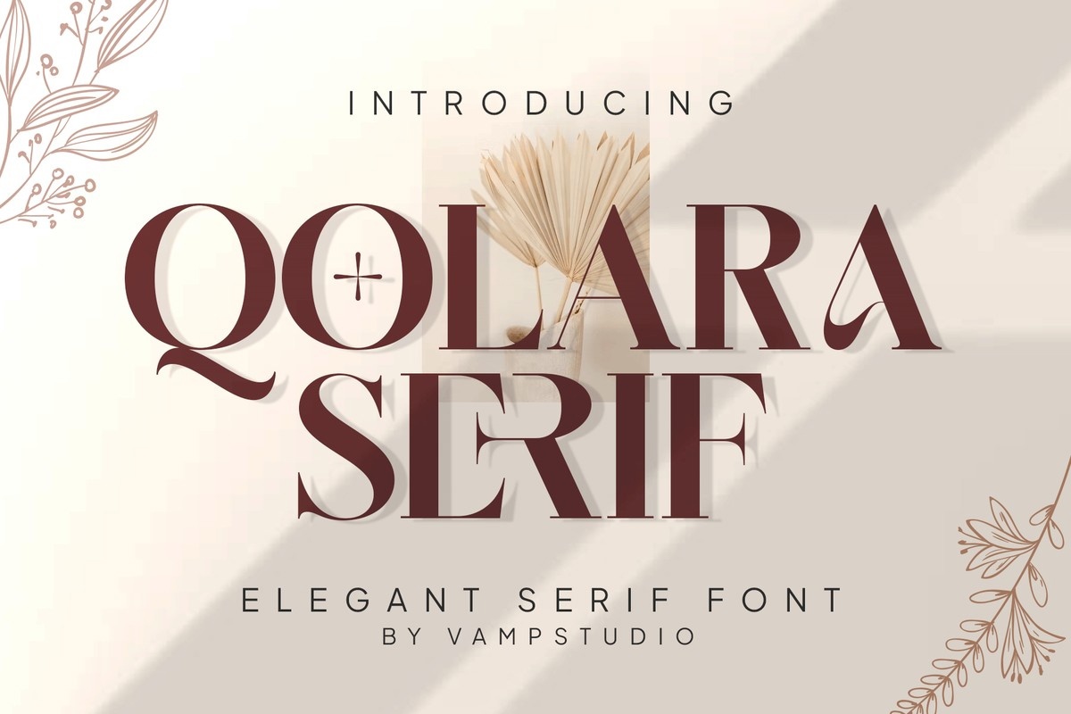 Przykład czcionki Qolara serif