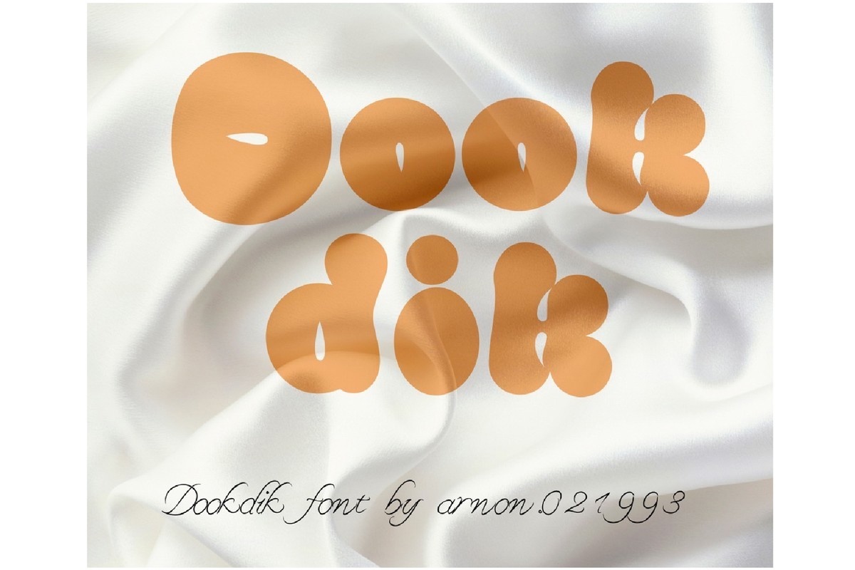 Przykład czcionki Dookdik