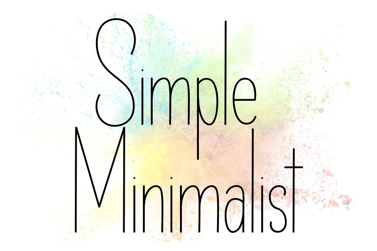 Przykład czcionki Simple Minimalist