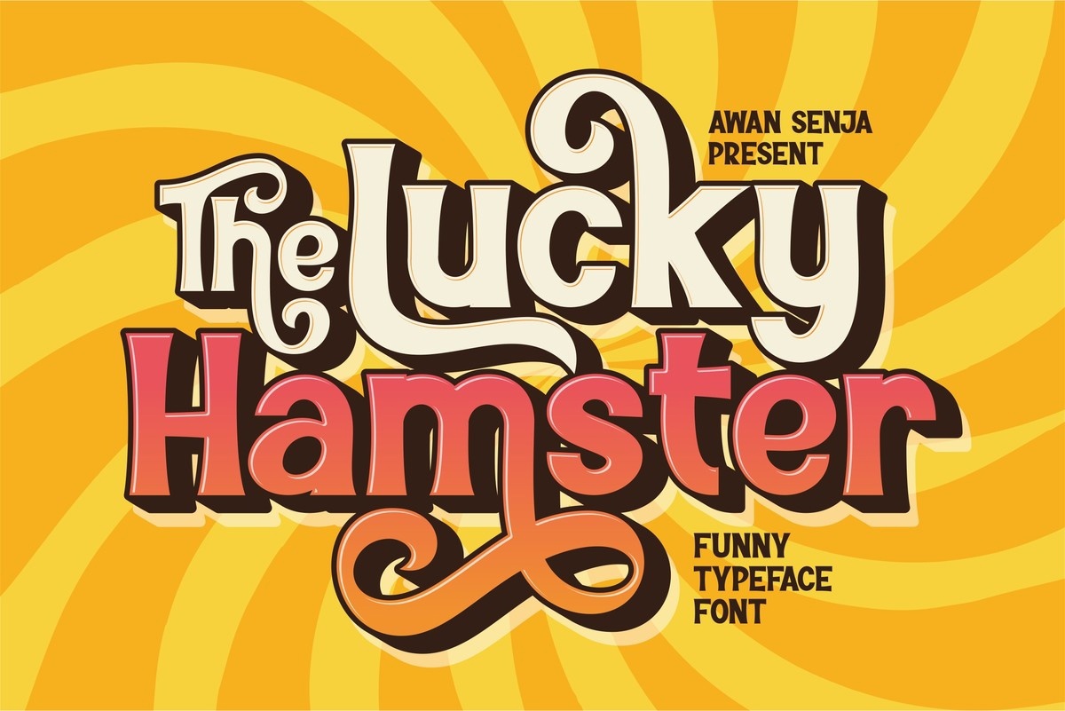 Przykład czcionki The Lucky Hamster Regular