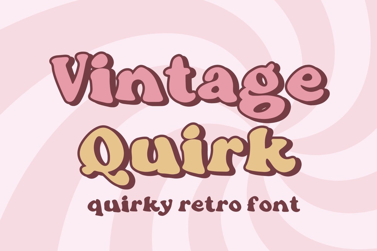 Przykład czcionki Vintage Quirk