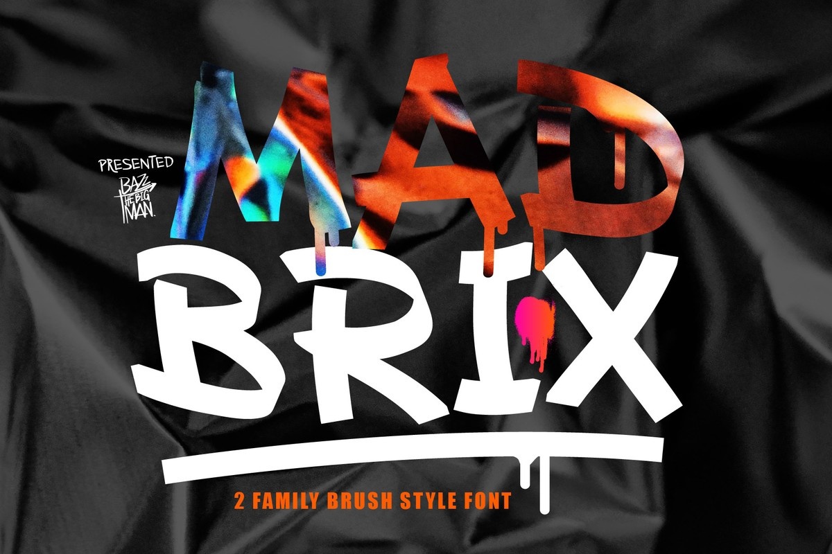 Przykład czcionki Mad Brix