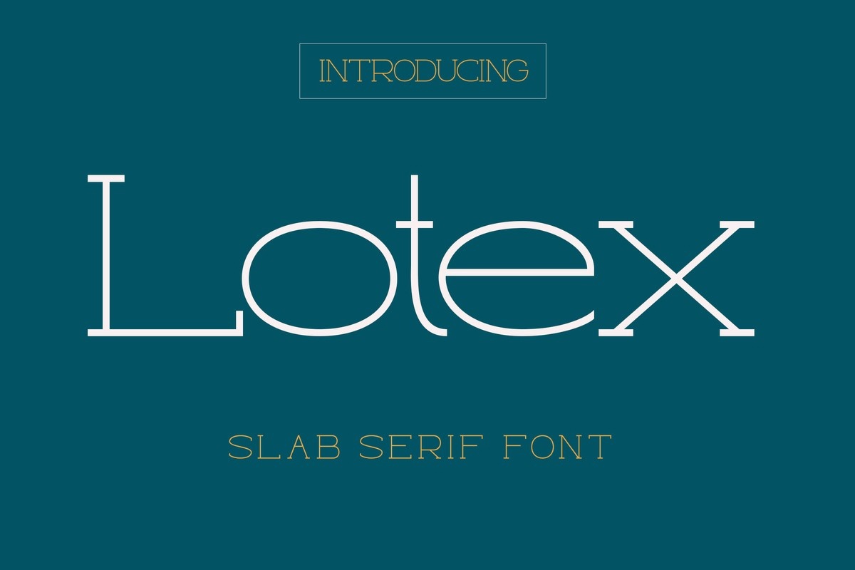 Przykład czcionki Lotex