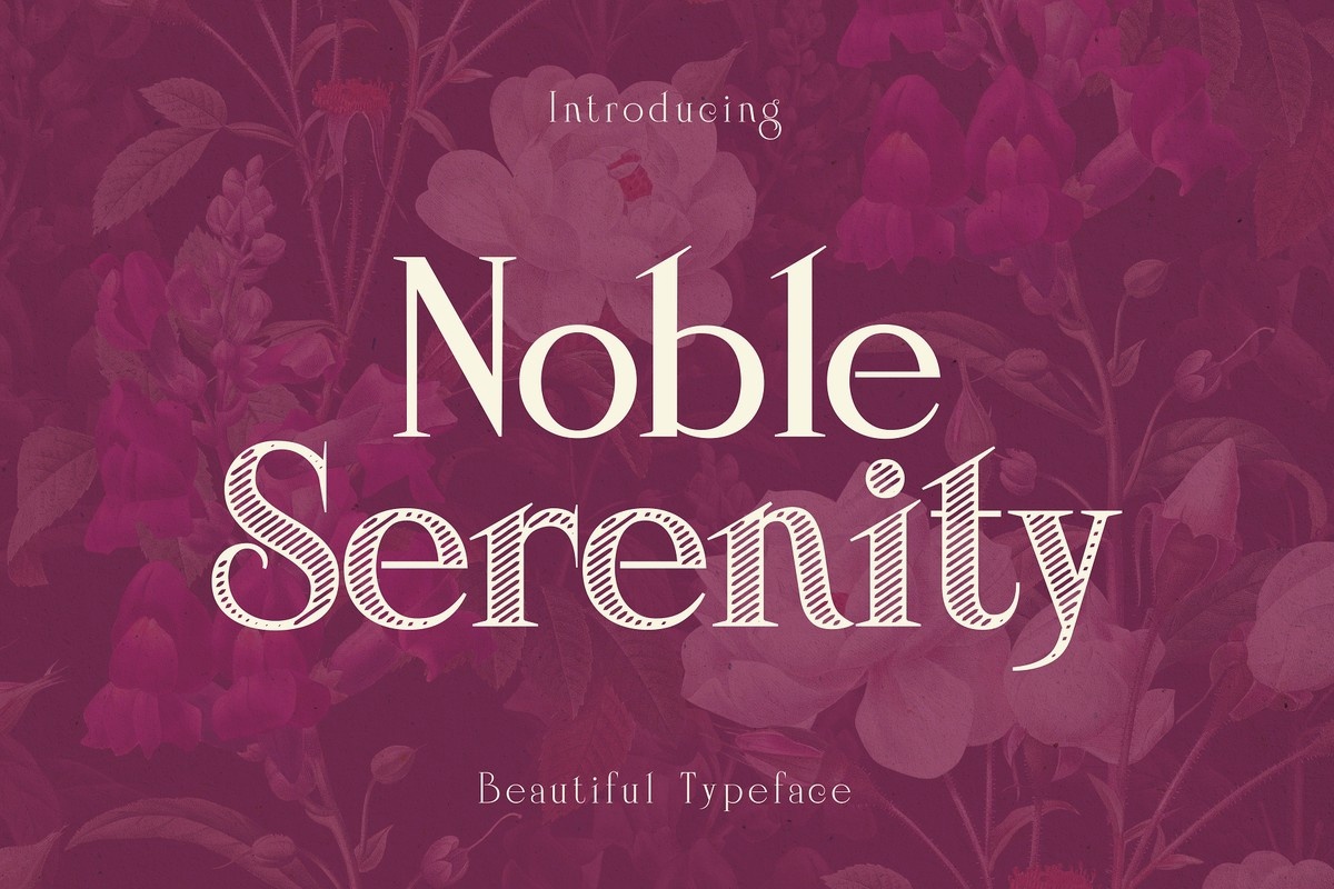 Przykład czcionki Noble Serenity