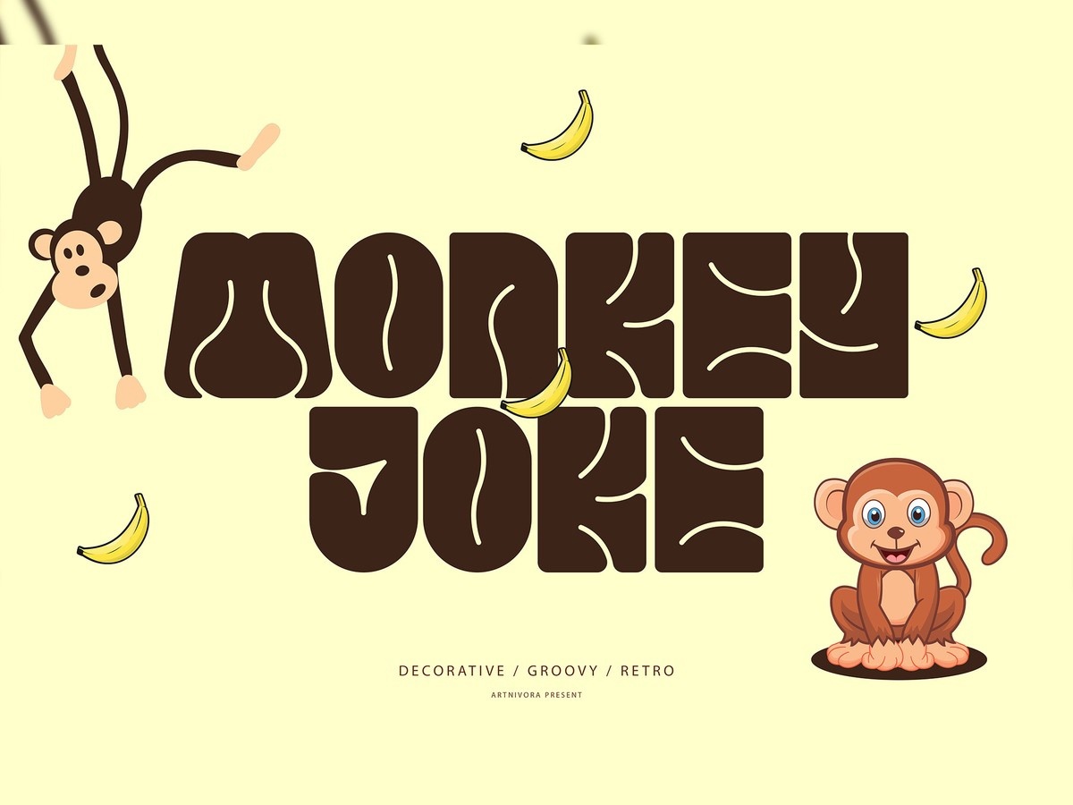 Przykład czcionki Monkey Joke