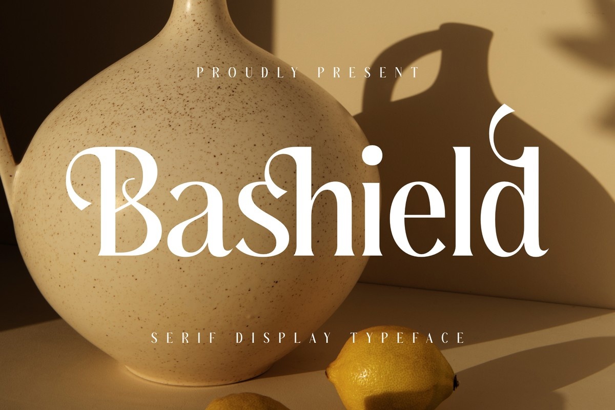 Przykład czcionki Bashield Regular