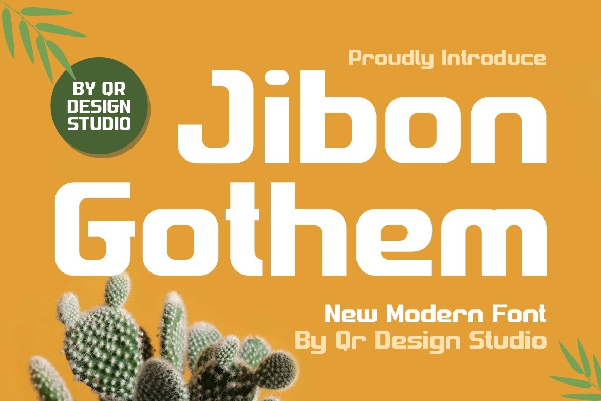 Przykład czcionki Jibon Gothem