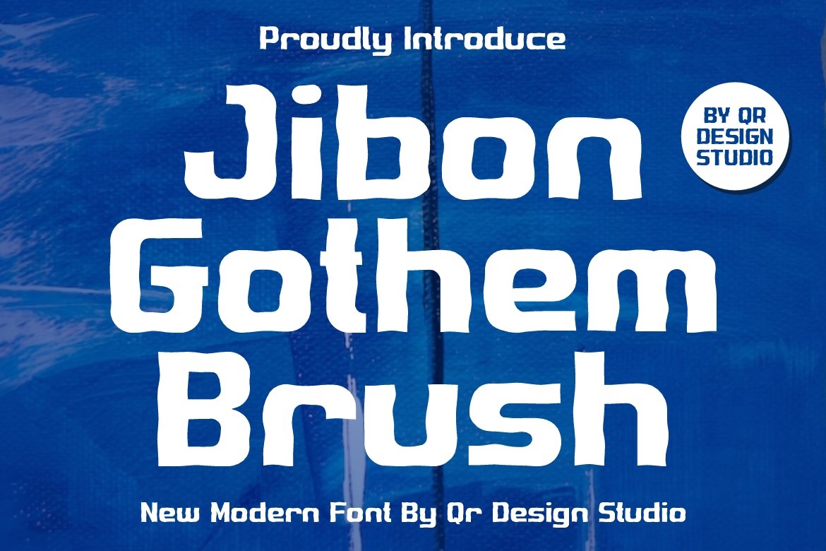 Przykład czcionki Jibon Gothem Brush