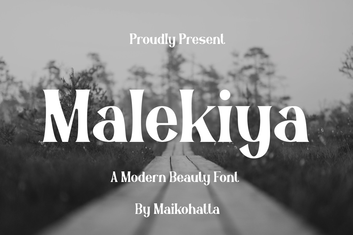Przykład czcionki Malekiya