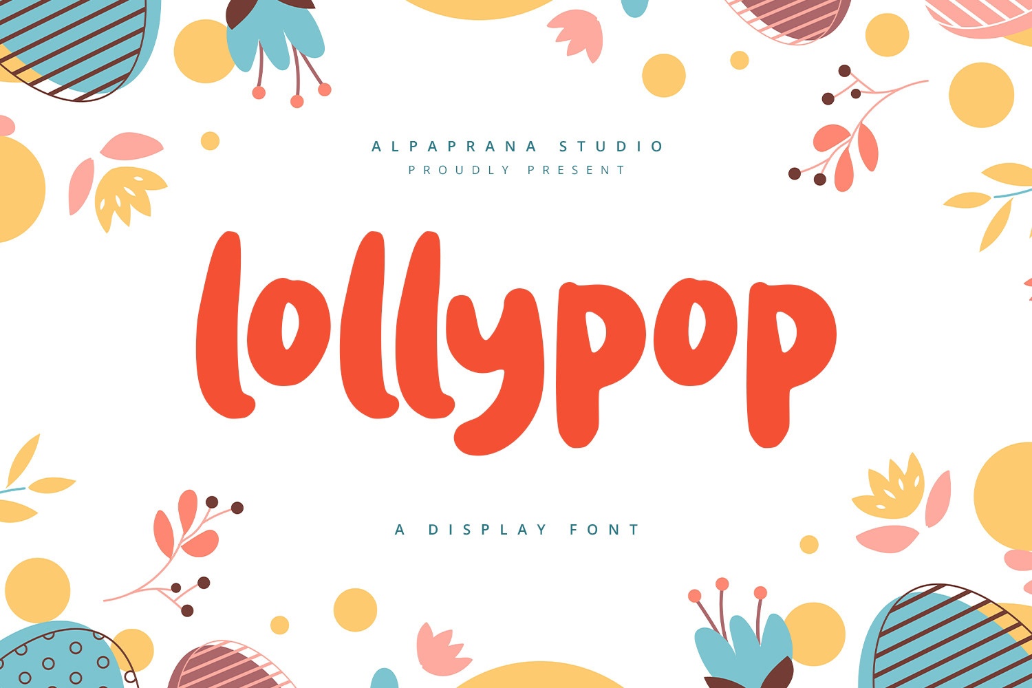 Przykład czcionki Lollypop