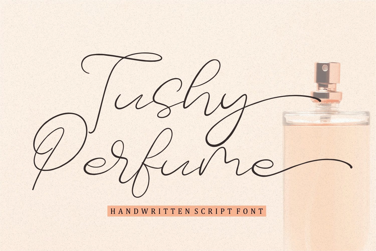 Przykład czcionki Tushy Perfume Regular
