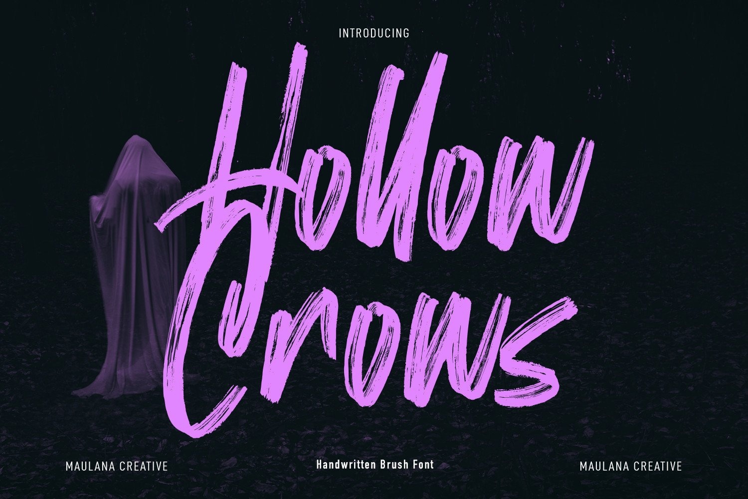 Przykład czcionki Hollow Crows