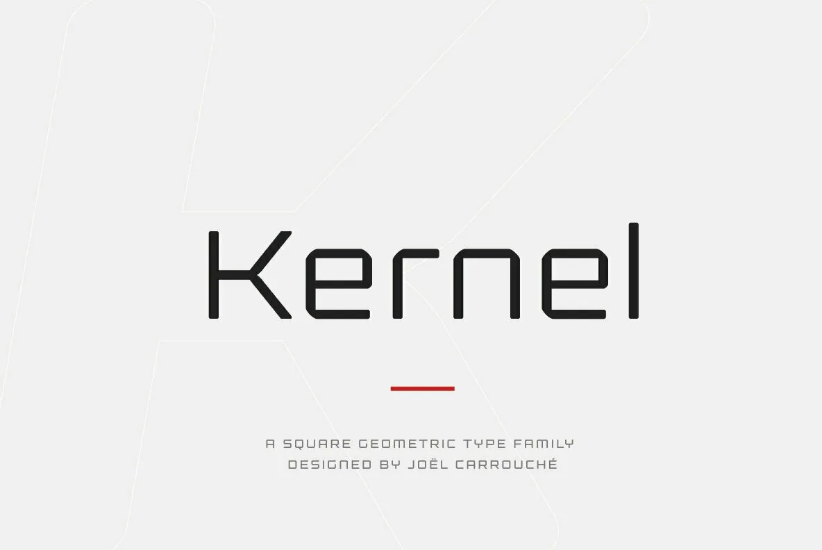 Przykład czcionki Kernel CSemi bold