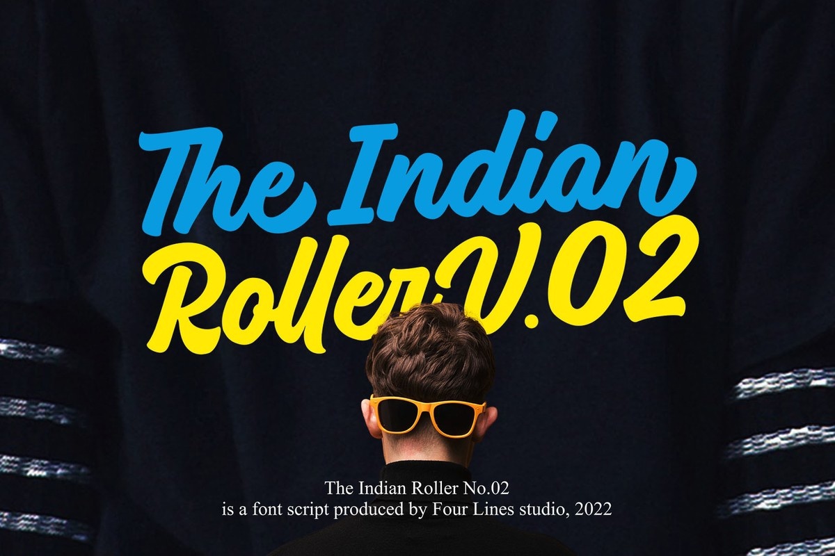 Przykład czcionki Indian Roller V.02