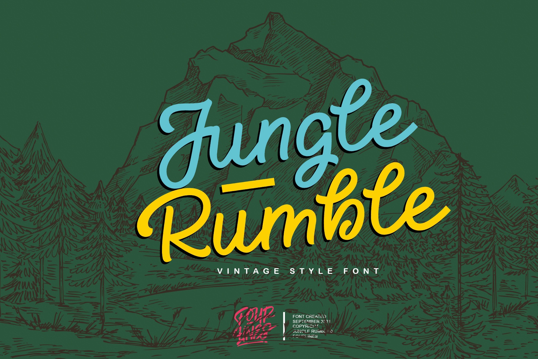 Przykład czcionki Jungle Rumble Regular