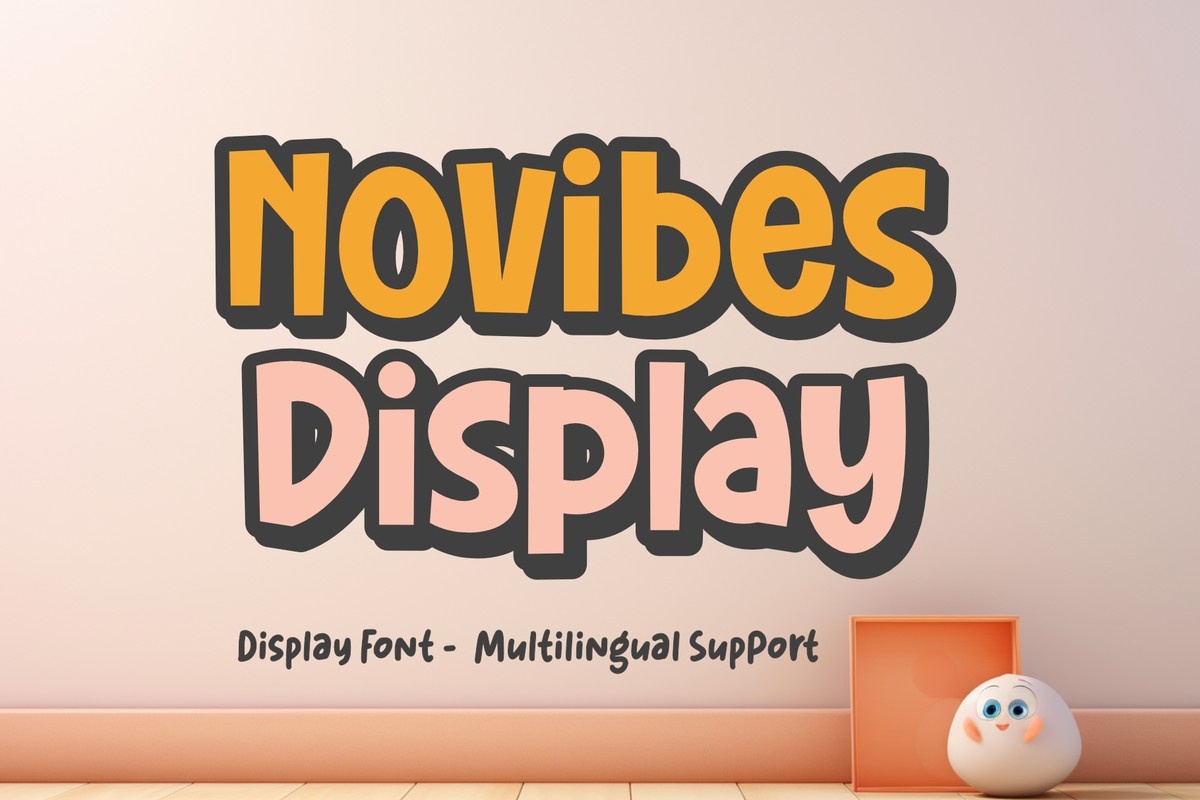 Przykład czcionki Novibes Display Regular