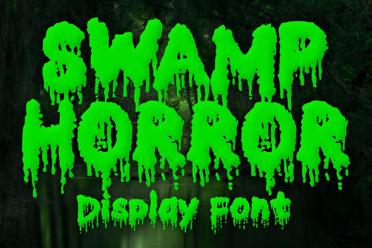 Przykład czcionki Swamp Horror
