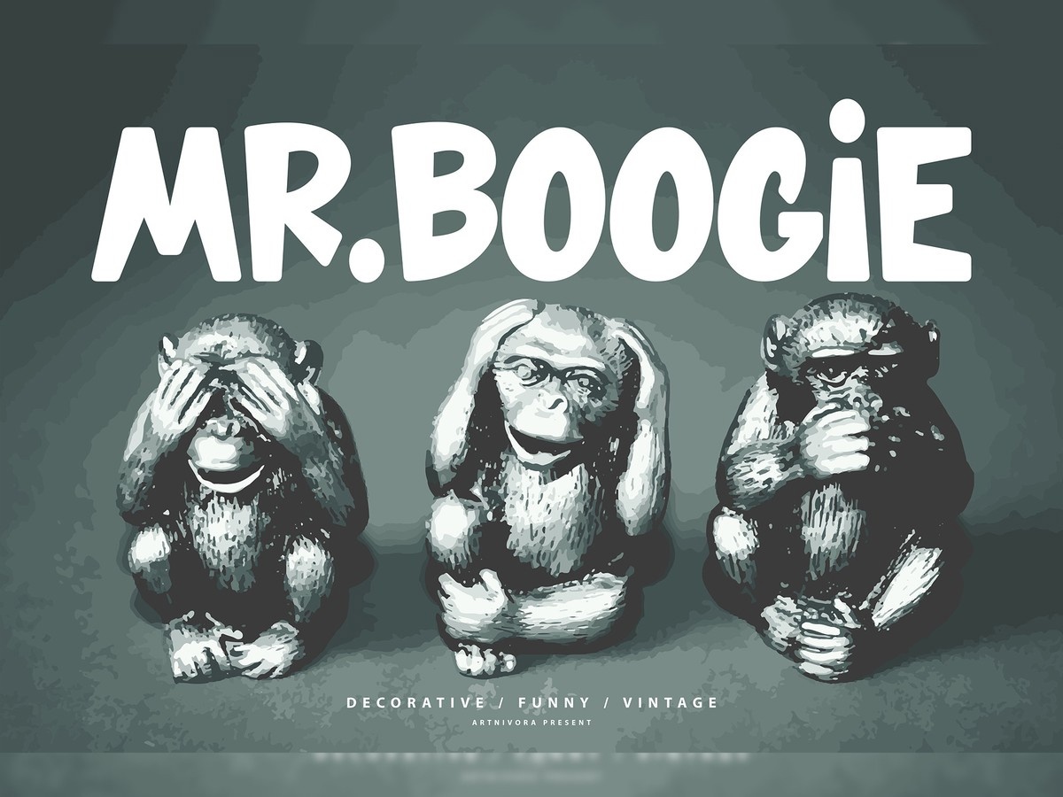 Przykład czcionki Mr. Boogie