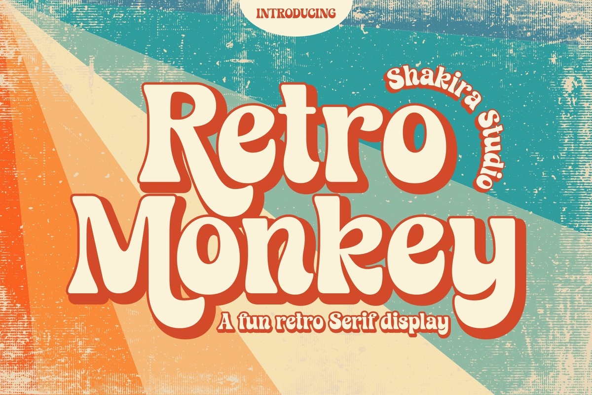 Przykład czcionki Retro Monkey Italic