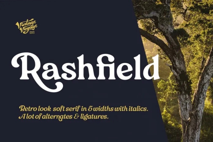 Przykład czcionki Rashfield