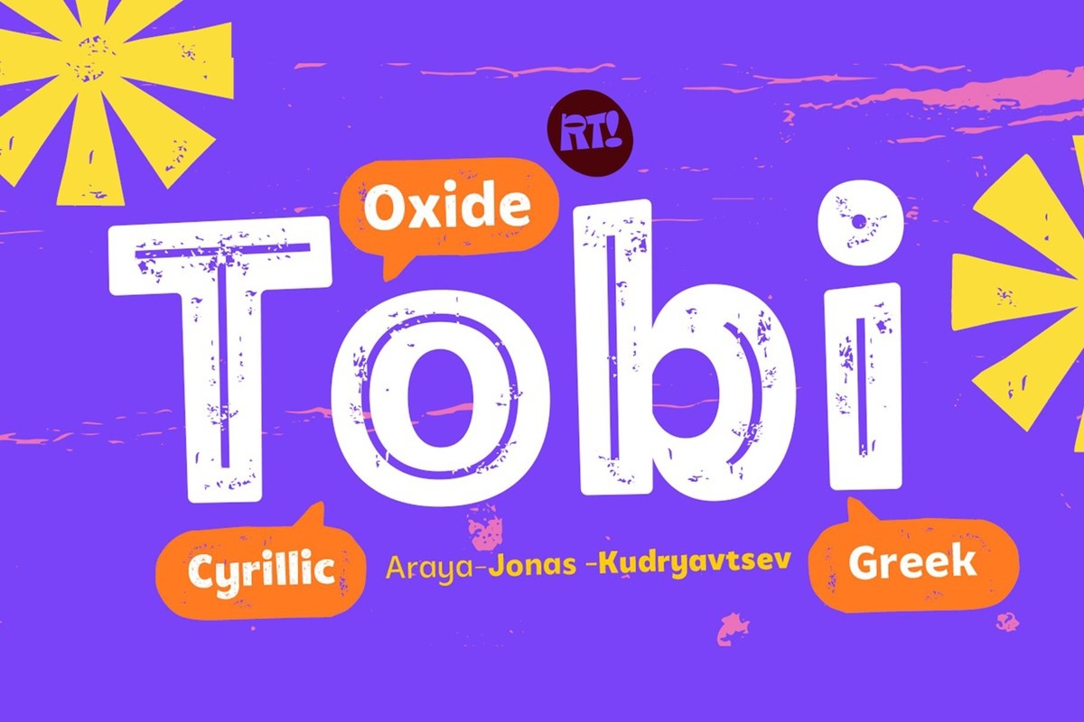 Przykład czcionki Tobi Oxide BoldBasic