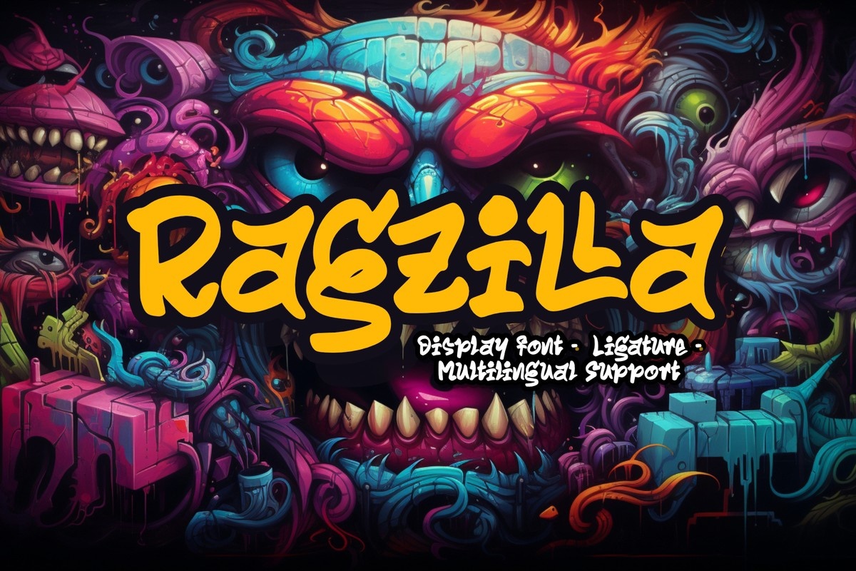 Przykład czcionki Ragzilla