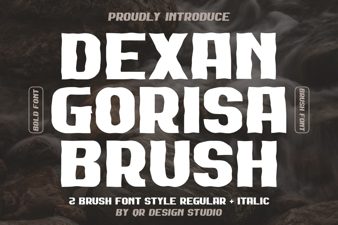 Przykład czcionki Dexan Gorisa Brush