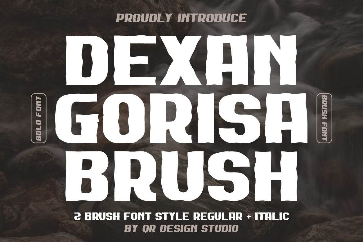 Przykład czcionki Dexan Gorisa Brush Regular