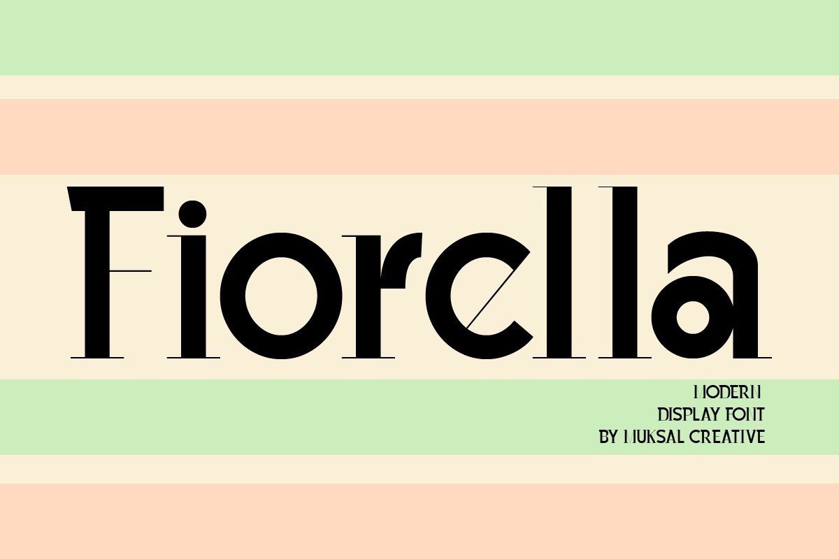 Przykład czcionki Fiorella Regular