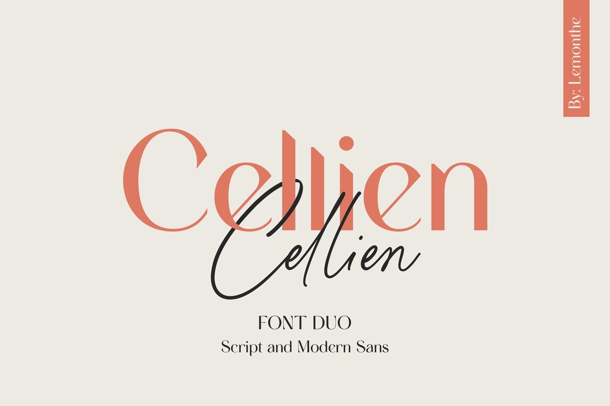Przykład czcionki Cellien