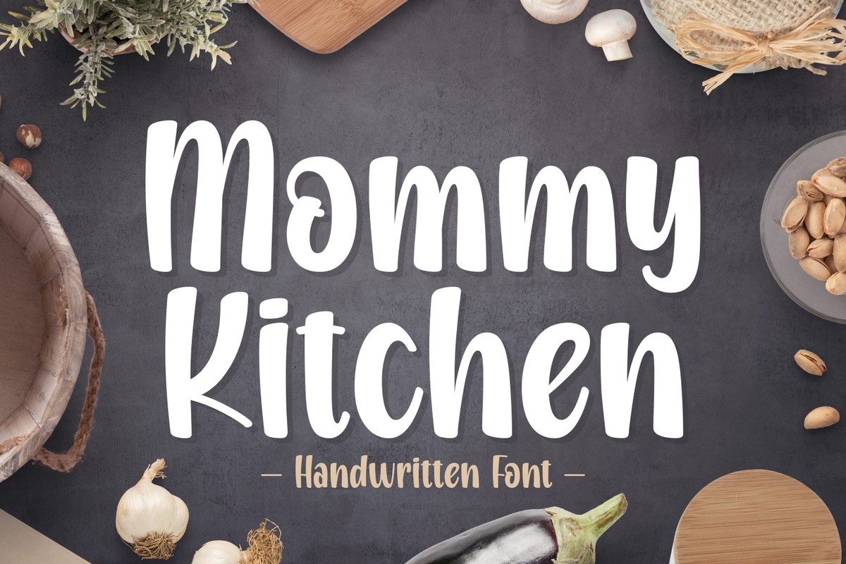 Przykład czcionki Mommy Kitchen