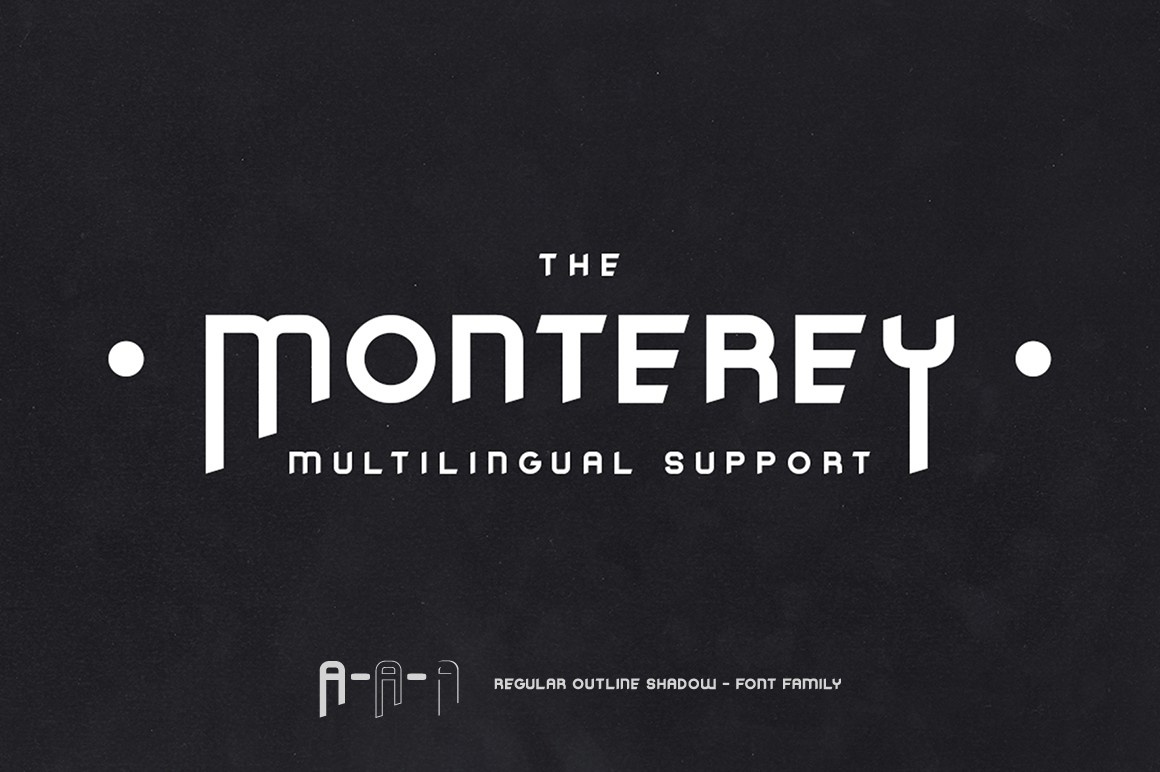 Przykład czcionki The Monterey